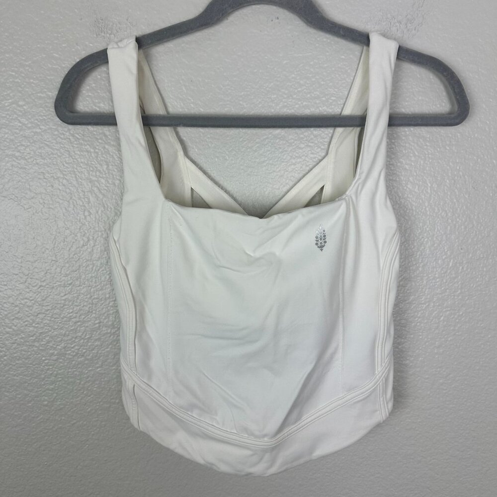 Free People Movement Good Karma Tank M White Athletic Activewear Athleisure